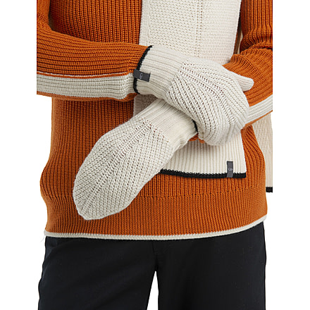 Icebreaker Waypoint Mittens, Undyed/Black, Small, IB104830936S