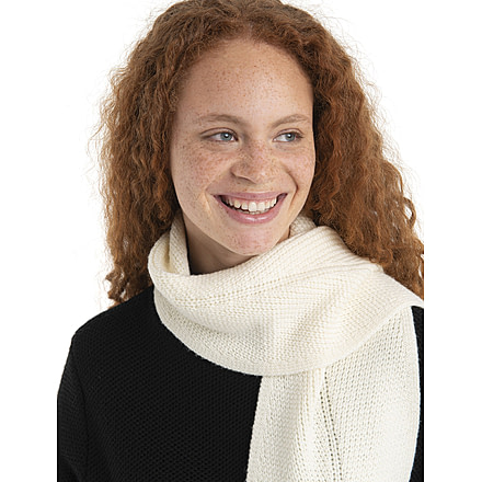 Icebreaker Waypoint Scarf, Undyed/Black, One Size, IB104839936OS