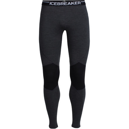 Icebreaker Winter Zone Leggings - Men's-Jet Heather/Black/Black-X-Large