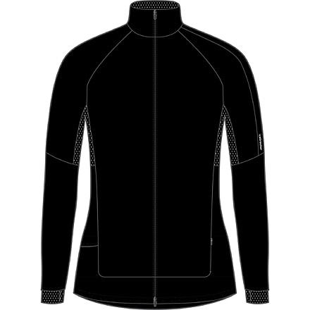Icebreaker ZoneKnit Long Sleeve Zip Jacket - Women's, Black, Medium, IB0A56IY001M