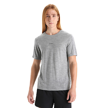 Icebreaker ZoneKnit Short Sleeve T-Shirt - Mens, Metro Heather, Extra Large, IB0A56P4016XL