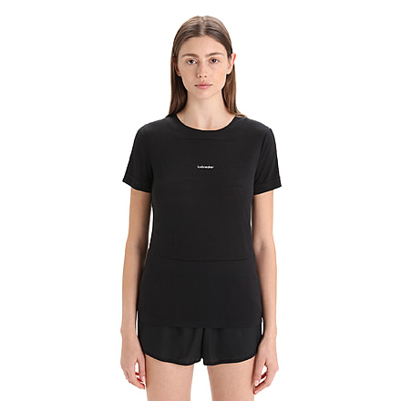 Icebreaker ZoneKnit Short Sleeve T-Shirt - Women's, Black, Large, IB0A56OU001L