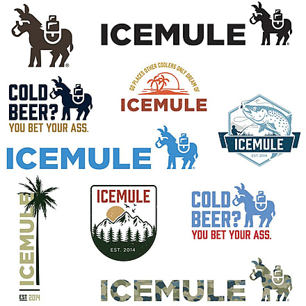 IceMule Coolers Sticker Pack, 10 Per Pack, 7190664970405