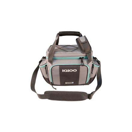 Igloo Marine Ultra Cooler Bag, Tacklebox, 40-Can, Gray/Seafoam, 00062889