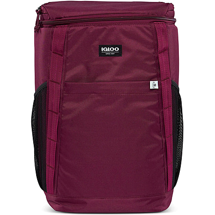 Igloo Repreve 36 Can Backpack Cooler, Cherry, 00065437