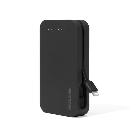 Incase Portable Power, 5400, mA/h, Integrated Lightning Cable, Black EC20141