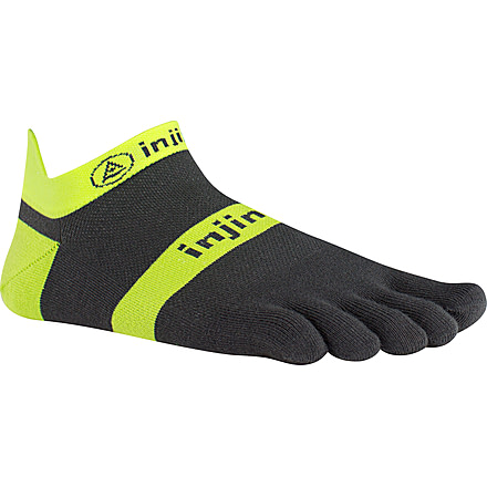Injinji Run 2.0 Lightweight No-Show Sock - Womens-Yellow-Large