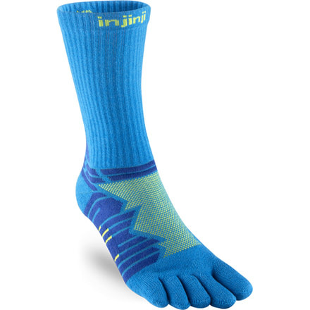 Injinji Run Technical Crew Socks - Mens, Lime, Small, 401170-LIE-S