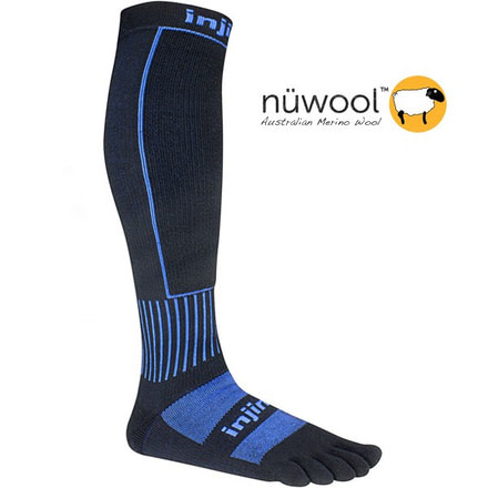 Injinji Snow Midweight OTC Sock - Men's-Black-Medium