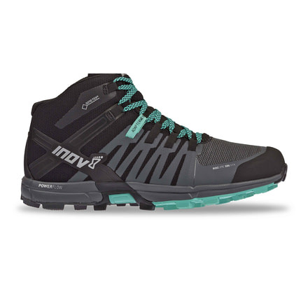 Inov8 Roclite 320 GTX Trail Running Shoes - Womens, Black/Grey/Teal, M-8, 000718-BKGYTL-M-8