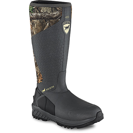 Irish Setter MudTrek, Rain Boots, Vulcanized Rubber, 400 gram Primaloft Insulation, Realtree Edge, 4, 04846E 040