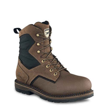 Irish Setter Ramsey 2.0 83850 Mens Boot w/ Safety Toe, 8 in Height, Waterproof, Hazelnut Voyageur Leather, D Medium Width, Brown, 9, 83850D 090