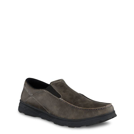 Irish Setter Traveler 3830 Mens Slip-On Shoe, Leather, D Medium Width, Gray, 8, 03830D 080