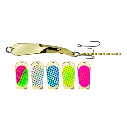 Iron Decoy Salty 5 Lure 4.25, Gold/Chartreuse/Lblue/Hot Pink/Watermelon/Silver, 1 oz, Salty 5 G