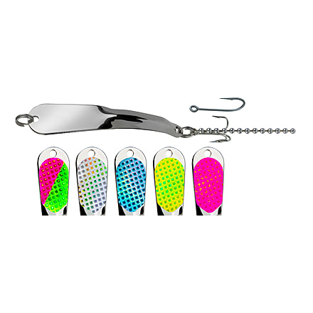 Iron Decoy Salty 3 Lure 2.75, Silver/Chartreuse/Lblue/Hot Pink/Watermelon/Silver, 1/4 oz, Salty 3 S