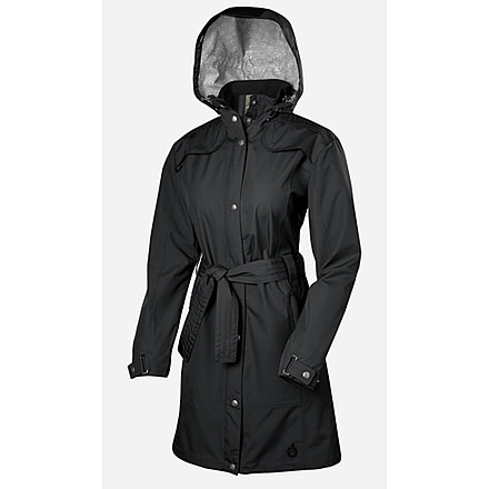 Isis Belted Trench Jacket - Women's-Black-Small