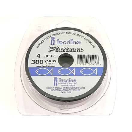Izorline Platinum Co-Polymer Mono Line 4lb 300yd Green, 5026