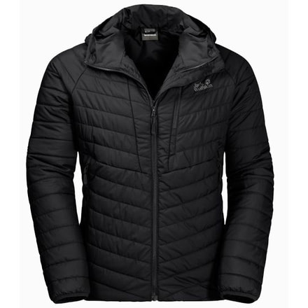 Jack Wolfskin Aero Trail Quilted Coat Men, Black