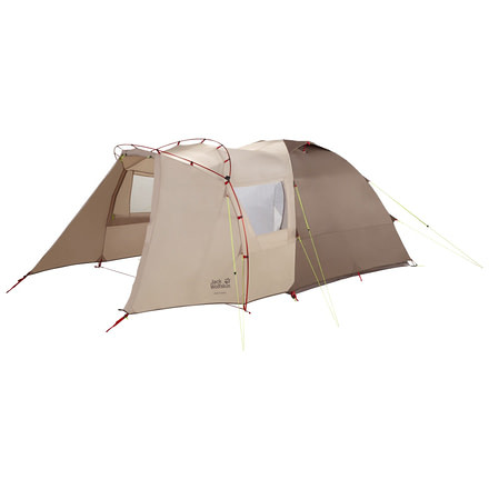 Jack Wolfskin GRAND ILLUSION IV Dome Tent - 4 Person, Sahara, One Size 3007541-5122