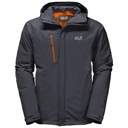 Jack Wolfskin Troposphere Jacket - Mens, Ebony, Small 1106901-6230002