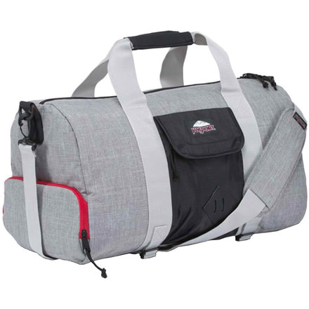 Jansport Duffel LD-Black Poly Ripstop/Grey Marl