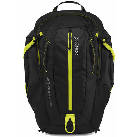Jansport Equinox 40 Backpack-Black/Lime Punch