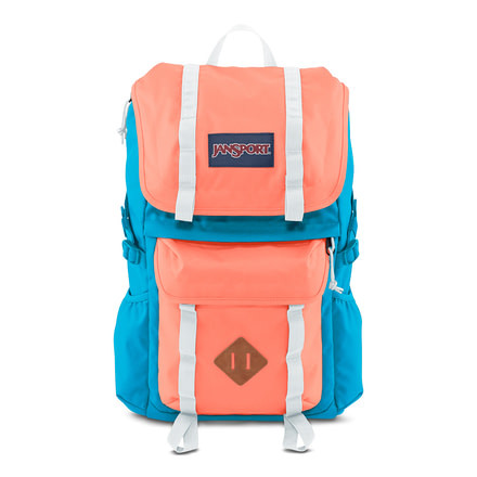 Jansport Javelina Backpack, Coralpeaches/Mammoth Blue, 25 L, JS0A2T3152A