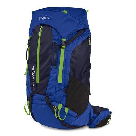 Jansport Klamath 65 Backpack-Blue Streak/Navy Moonshine