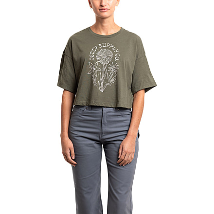 Jetty Aster Tee - Womens, Military, Medium, 26849