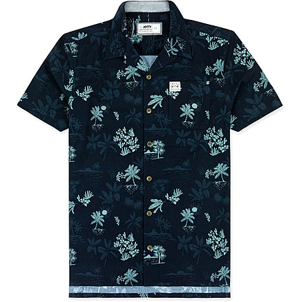 Jetty Dockside Woven Shirt - Mens, Navy, Small, S22DOCK-MWNVY-S