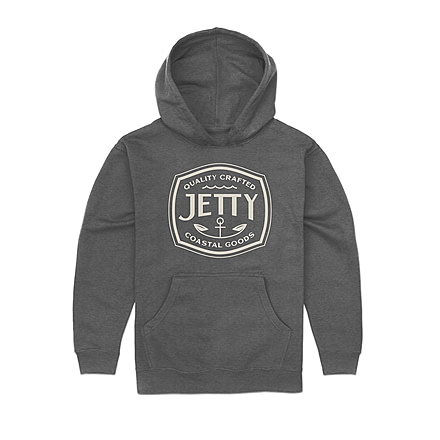Jetty Grom Moor Hoodie - Kids, Charcoal, YL, 26672