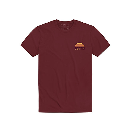 Jetty Grom Sunup Tee - Kids, Maroon, YM, 26607
