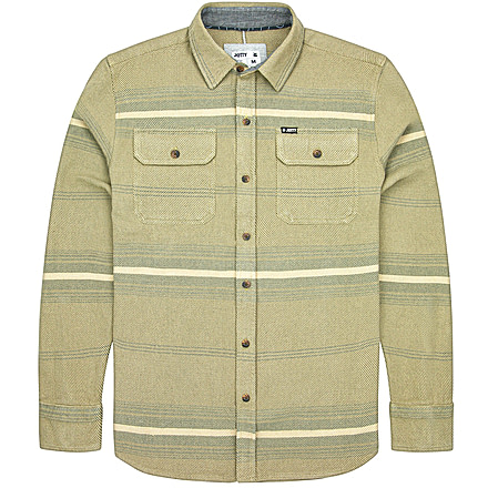 Jetty Horizon Flannel - Mens, Sage Green, L, F21HORI-MFSAG-L