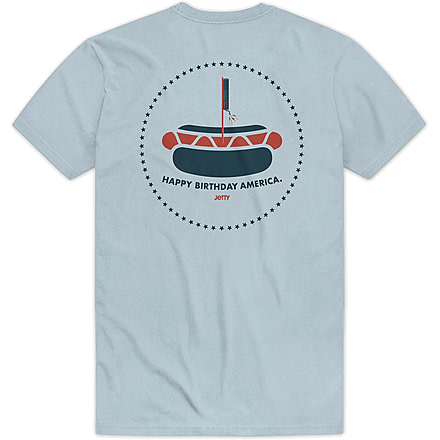 Jetty Hot Dog Short Sleeve T-Shirt - Mens, Light Blue, Extra Large, S22HOTD-MTLTB-XL