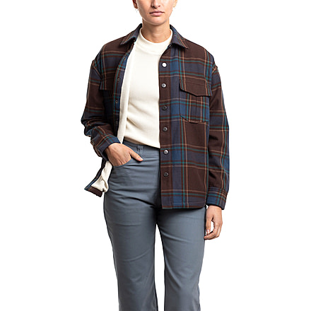 Jetty Truss Flannel Jacket - Womens, Brown, Large, 29667