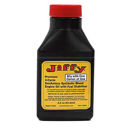 Jiffy 2-Cycle Premium Synthetic Blend Oil, Yellow/Black, Small, 4024