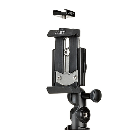 JOBY GripTight PRO 2 Mount, w/ Cold Shoe Pro Mount for Mounting Accessories, Black, JB01525
