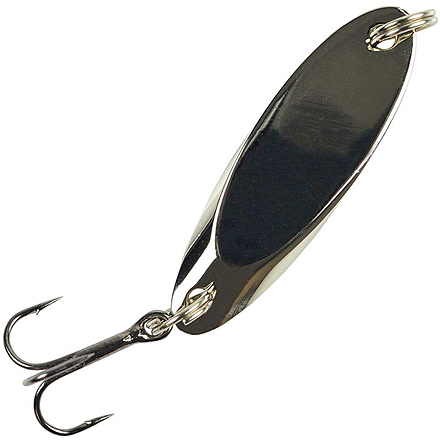 Johnson Splinter Hard Bait, Spoon, 1/8 oz, 1 3/8in / 3cm, Hook Size 10, Chrome, 1275309