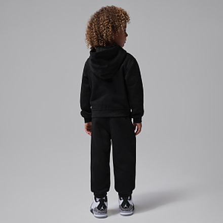 Jordan Jordan Brooklyn Fleece Toddler 2-Piece Full-Zip Hoodie Set in Black 75G141-023, Black, 4T, male, 1016056744-00199016140388