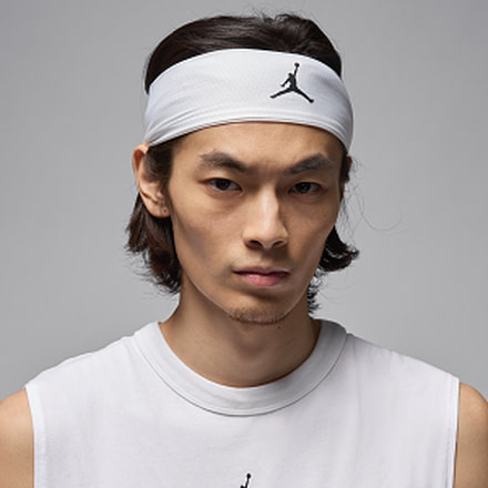 Jordan Jordan Dri-FIT Performance Sport Headband in White J1011611-101, White, One Size, unisex, 1015780815-00887791431974