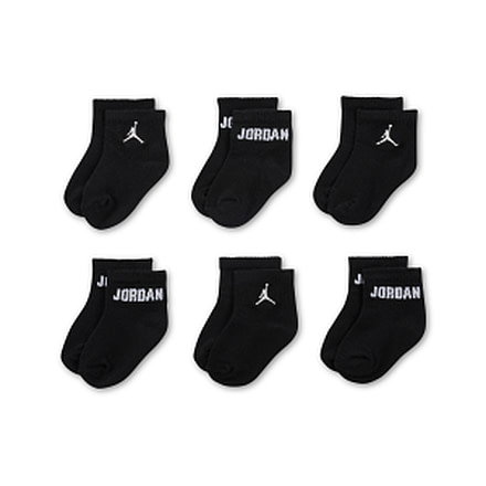 Jordan Jordan Everyday Essentials Baby /Toddler Ankle Socks 6 Pairs in Black NJ0734-023, Black, 6-12M, unisex, 1015965871-00197717993432