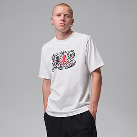Jordan Mens Jordan Sport Dri-FIT Graphic T-Shirt in White IV2439-100, White, L, male, 1015918670-00198959382435