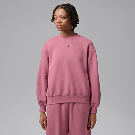 Jordan Womens Jordan Brooklyn Fleece Crew-Neck Sweatshirt in Pink IM7288-667, Pink, S, female, 1015948524-00198962192830
