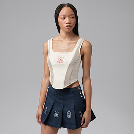 Jordan Womens Jordan Flight x Howard University Corset in White JA5679-133, White, female, 1016011558-00199777623267