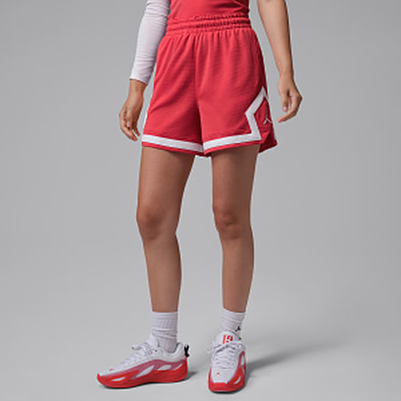 Jordan Womens Jordan Sport 4" Diamond Shorts in Red FN5134-631, Red, 2XL, female, 1015919950-00198959472709