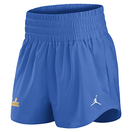 Jordan Womens UCLA Primary Logo One Jordan Brand Dri-FIT College Shorts in Blue 0JOW44UUCL-KBF, Blue, XS, female, 1015970947-00198984897386