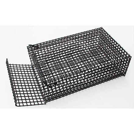 Joy Fish Black Vinyl Coated Wire, 4-1/2in, 12X8X 4-1/2, 1/2 Mesh, CHUM BOX