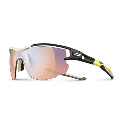 Julbo Aero Pro Team Zebra Light Red  Sunglasses, Yellow/White/Black J4833415