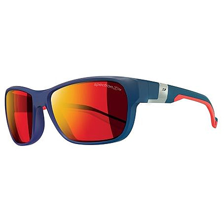 Julbo Coast Sunglasses, Matte Dark Blue Frame w/Spectron 3 + Mlayer Red Lenses 4721112