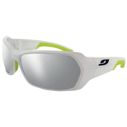 Julbo Dirt Sunglasses, White/Apple Green Frame With Spectron 4 Lenses 3691211